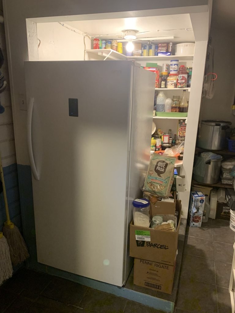09 - Fridge freezer and large pantry area off lobby